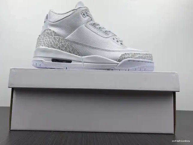 'Triple Air Jordan PS 429487-111 3 Retro White' 0613
